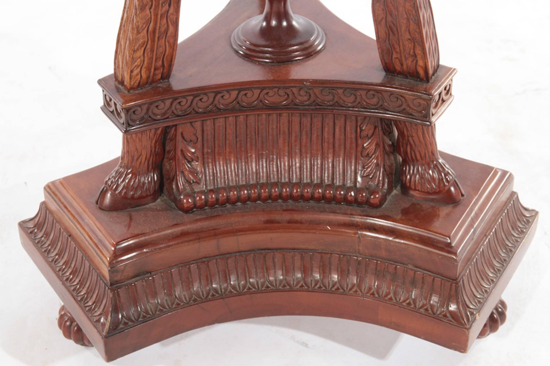 Carved Mahogany Athenienne For Sale 1
