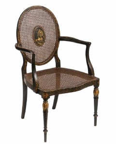 English Regency Chinoiserie Armchair