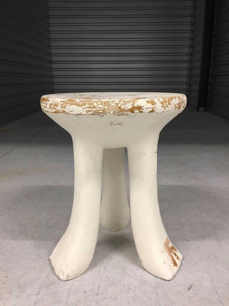 Plaster Side Table, 1970 For Sale at 1stDibs