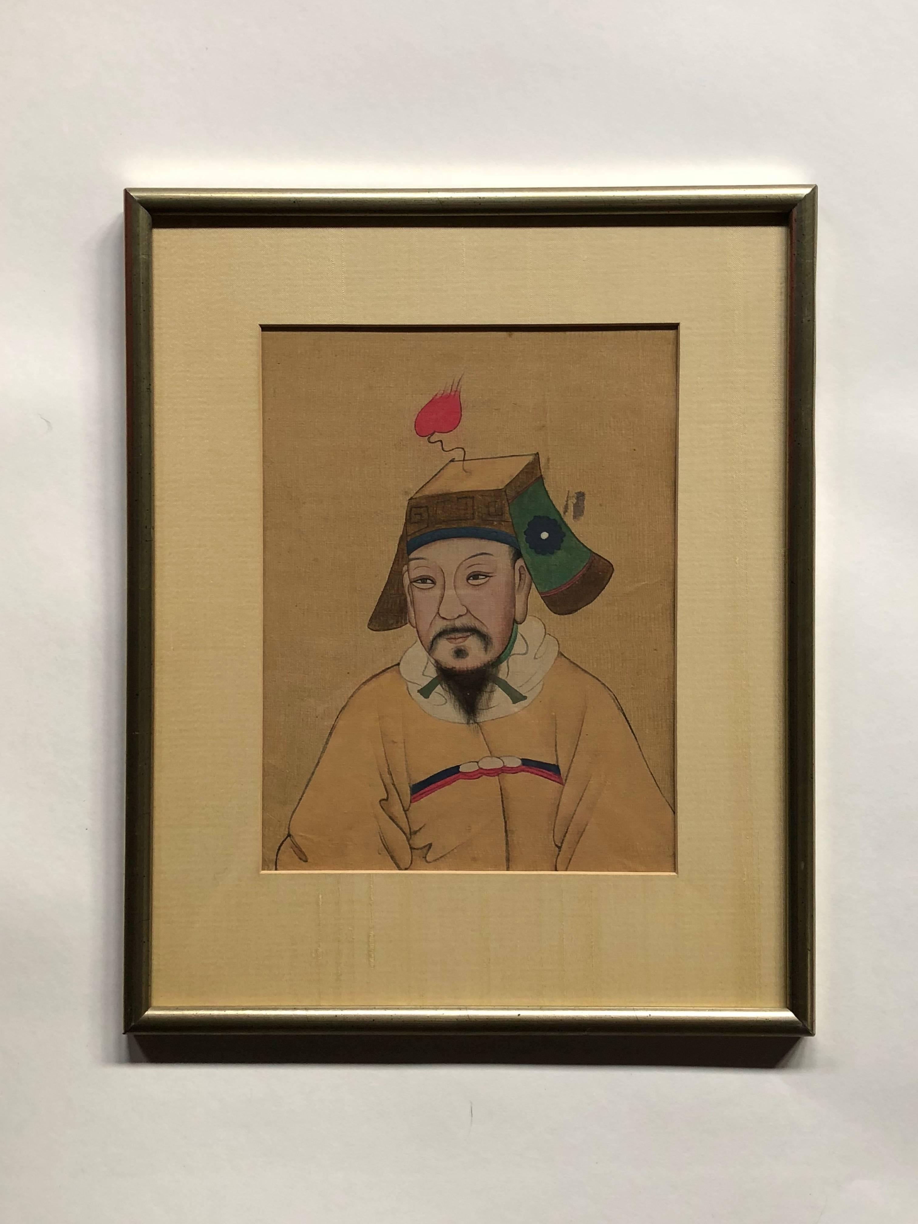 19th Century Set of Eight Chinese Ancestral Portraits