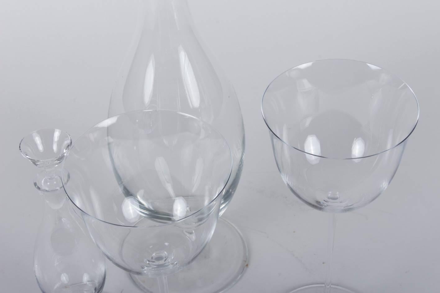 Austrian Fantastic Set of Josef Hoffmann Glasses from the Patrician Series for Lobmeyr For Sale