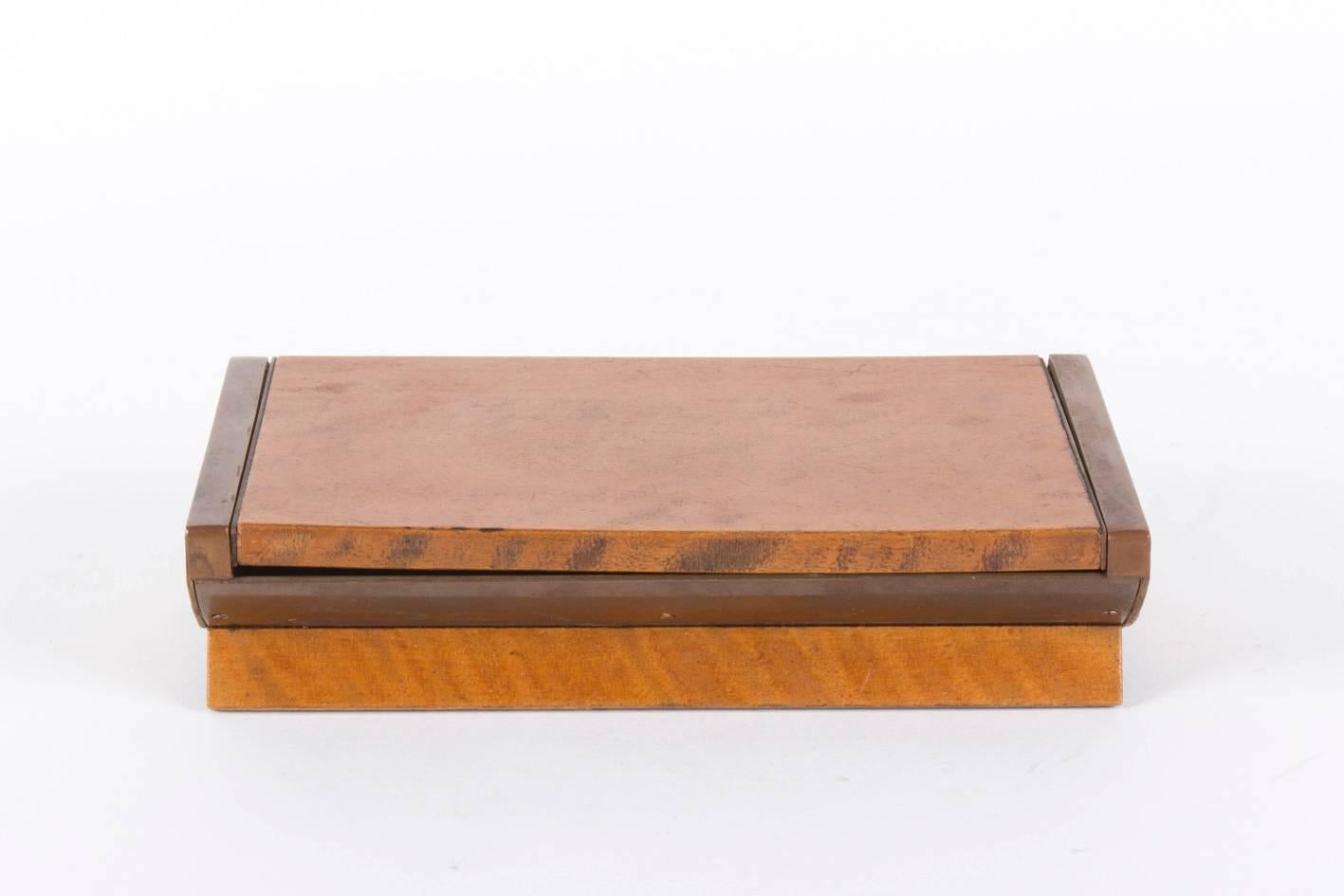 Mid-Century Modern Rare Mid-Century Jewelry Box by Carl Auböck, Late 1930s For Sale