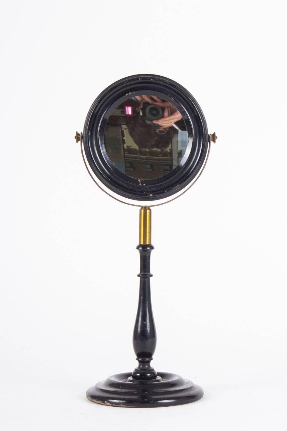 Austrian Well Preserved 19th Century Concave Mirror on Stand For Sale