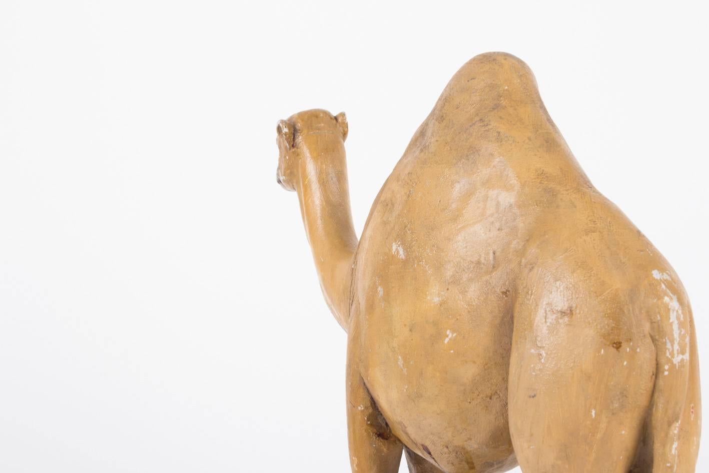 Carved 19th Century Camel or Dromedary Sculpture For Sale