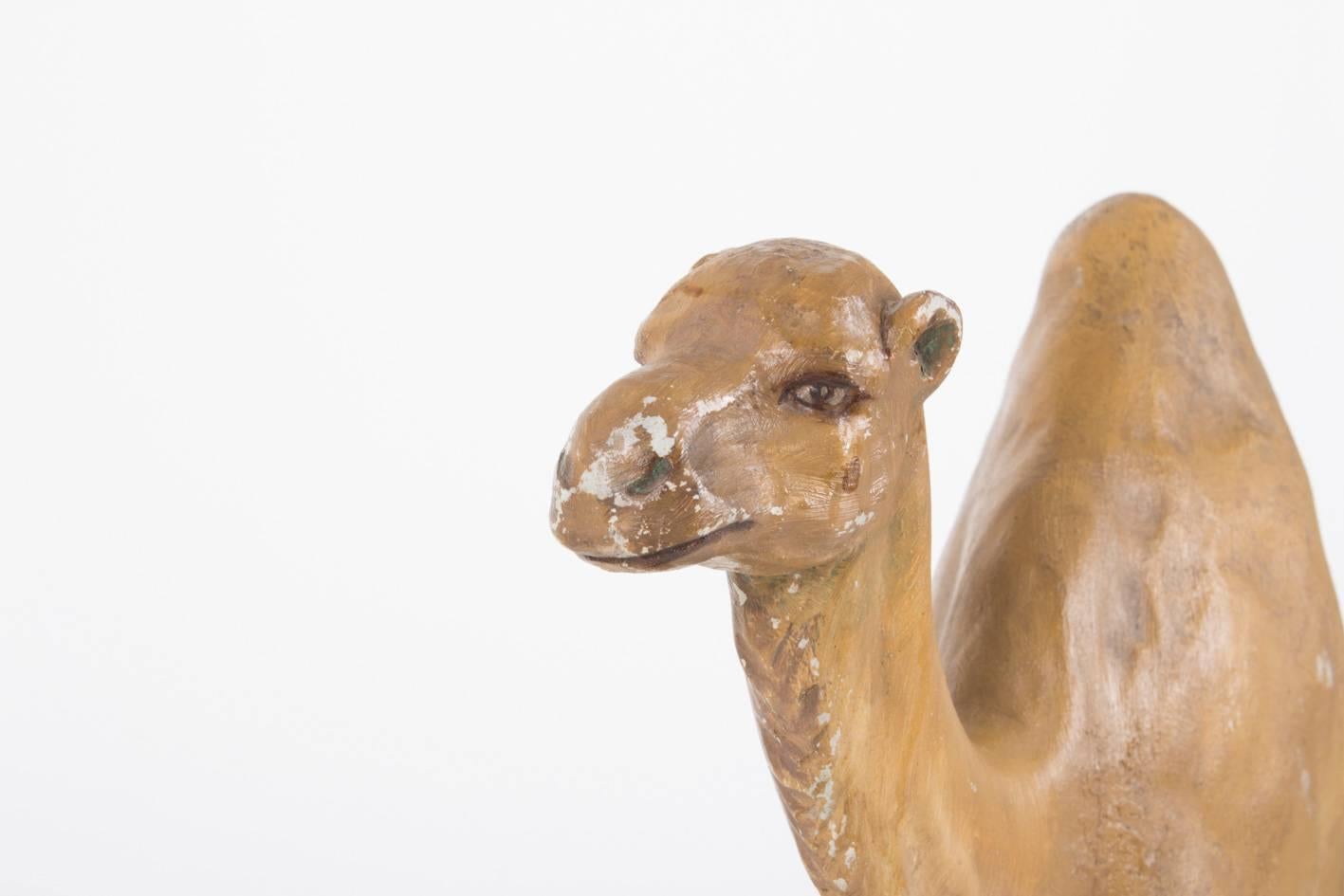 Wood 19th Century Camel or Dromedary Sculpture For Sale