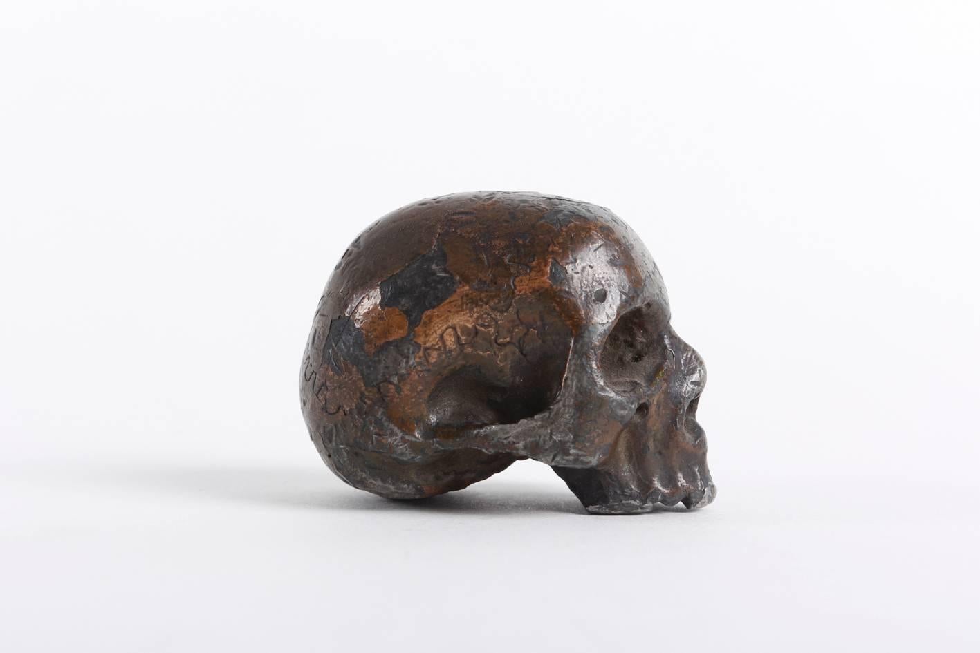 18th century, cast lead depicting a human Skull model.