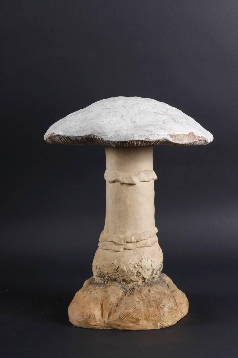 Black Forest Large 19th Century Mushroom Terracotta Model by Johann Maresch, Bohemia For Sale