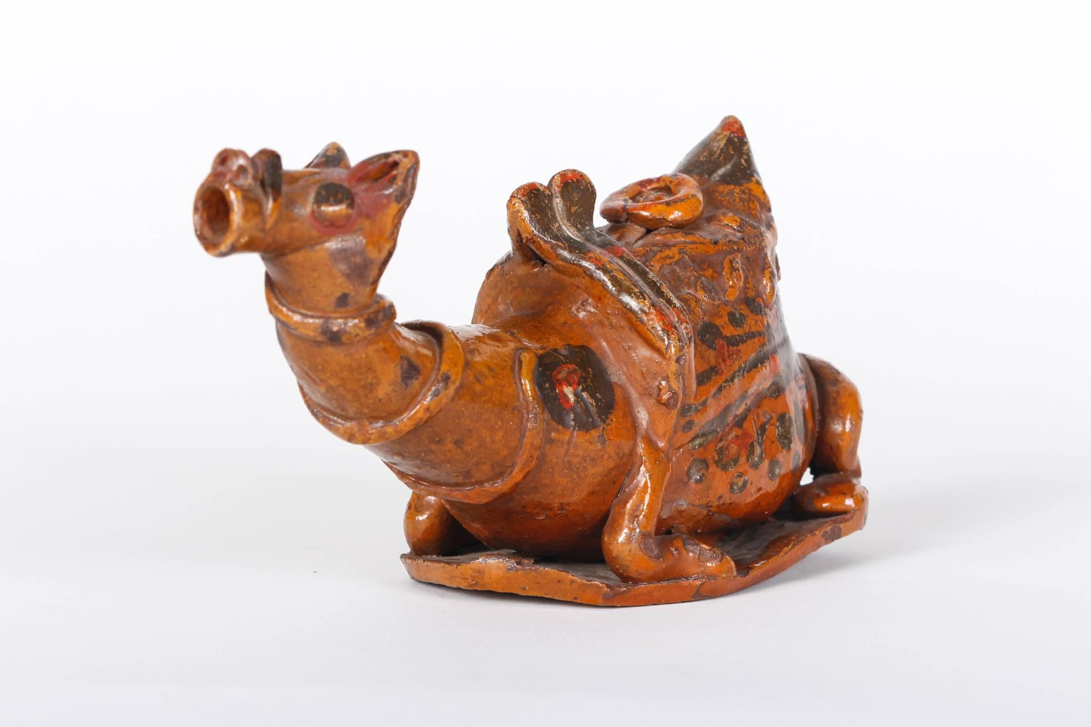 Rare Islamic 19th Century Canakkale Camel Cup In Good Condition For Sale In Vienna, Vienna