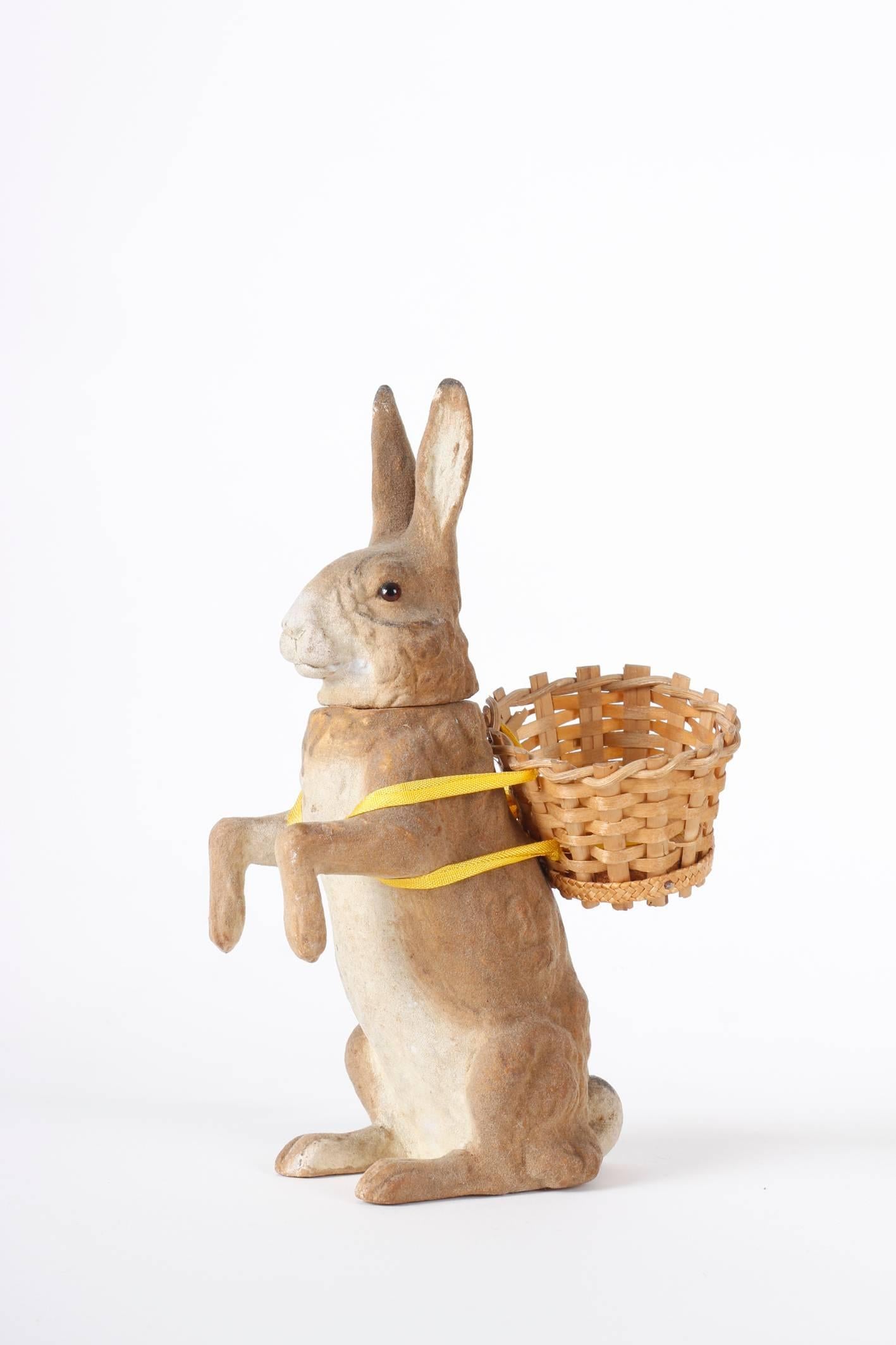 Two Amazing German Rabbit Candy Containers for Easter, circa 1900 1