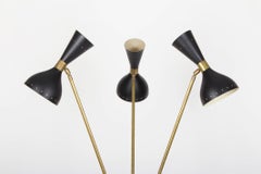 Midcentury Tripod Floor Lamp in the Manner of Stilnovo, Italy, 1950s