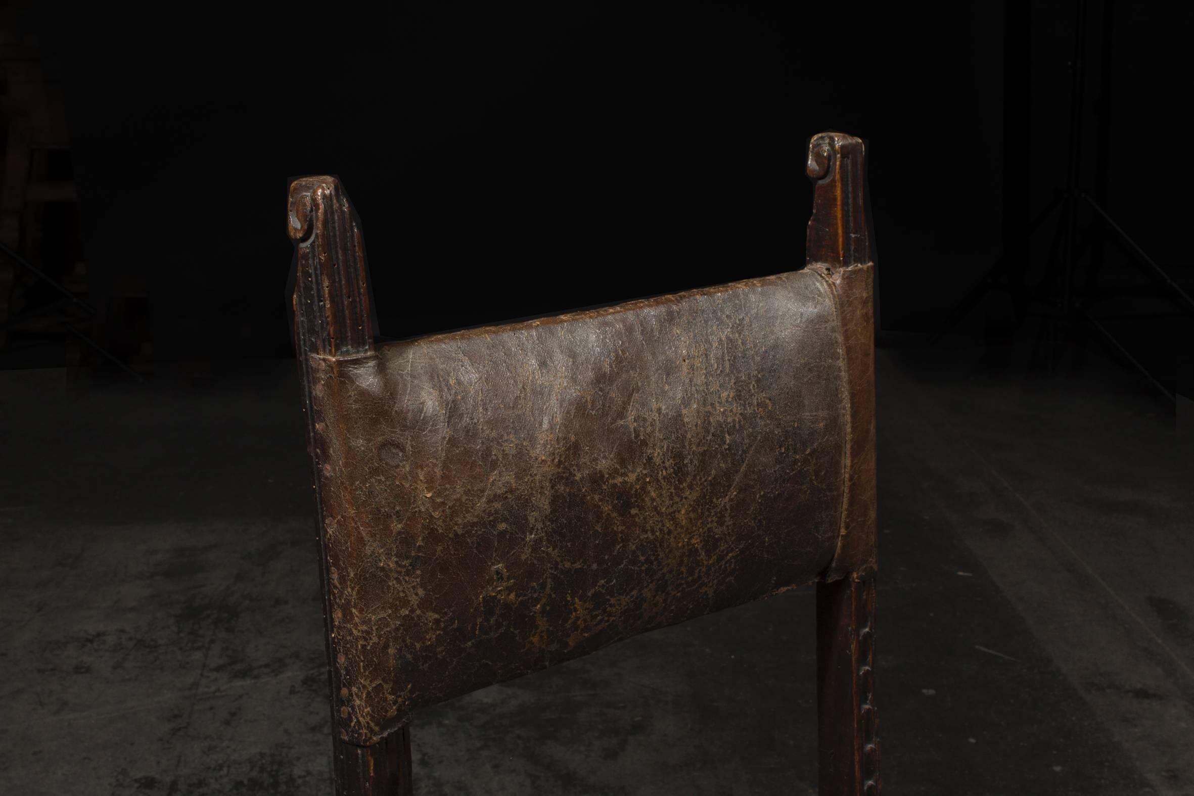 Austrian 17th Century Carved Renaissance Chair in Untouched Condition