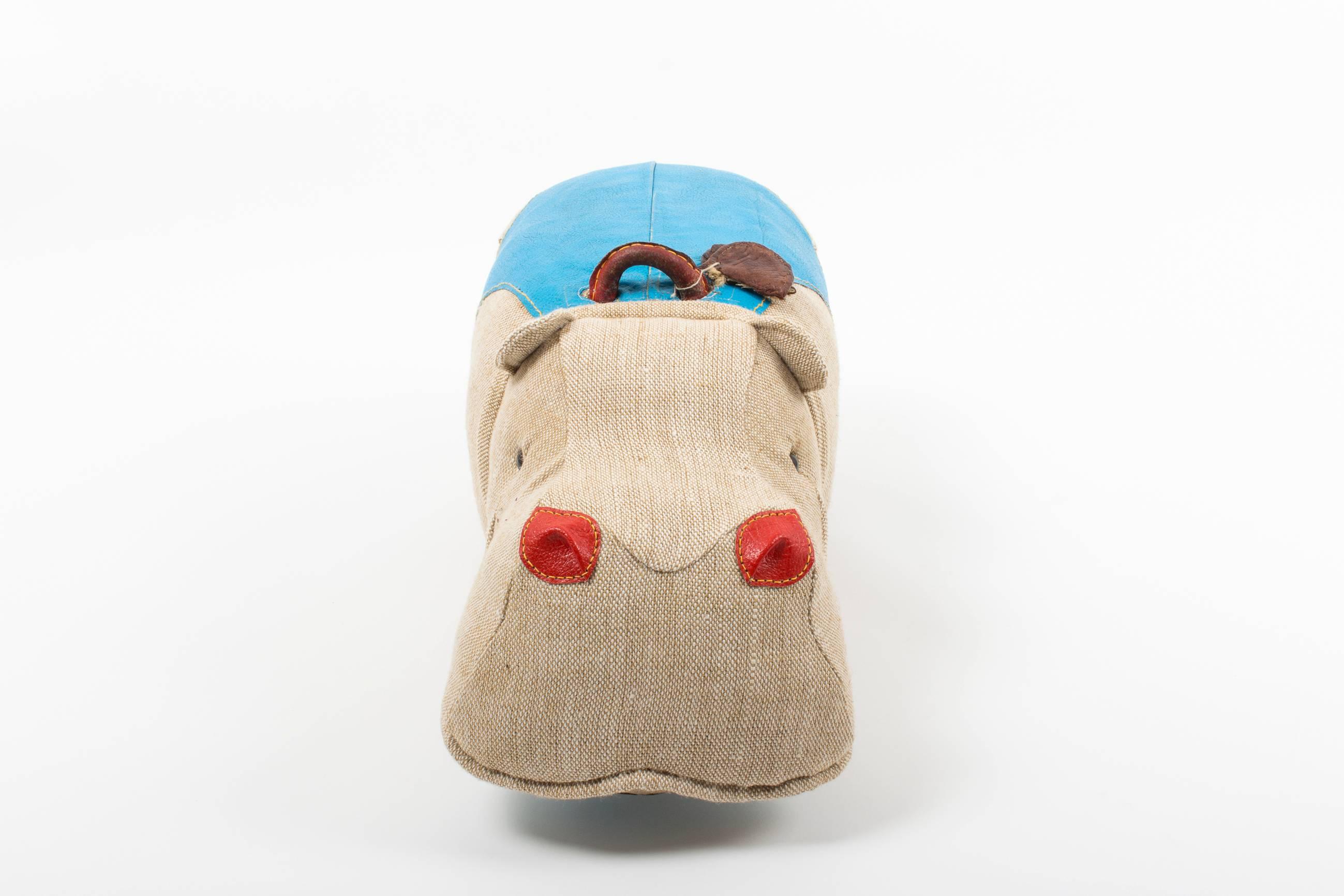 Signed 'Therapeutic Toy' Hippopotamus by Renate Müller, Designed in 1968 In Excellent Condition In Vienna, Vienna