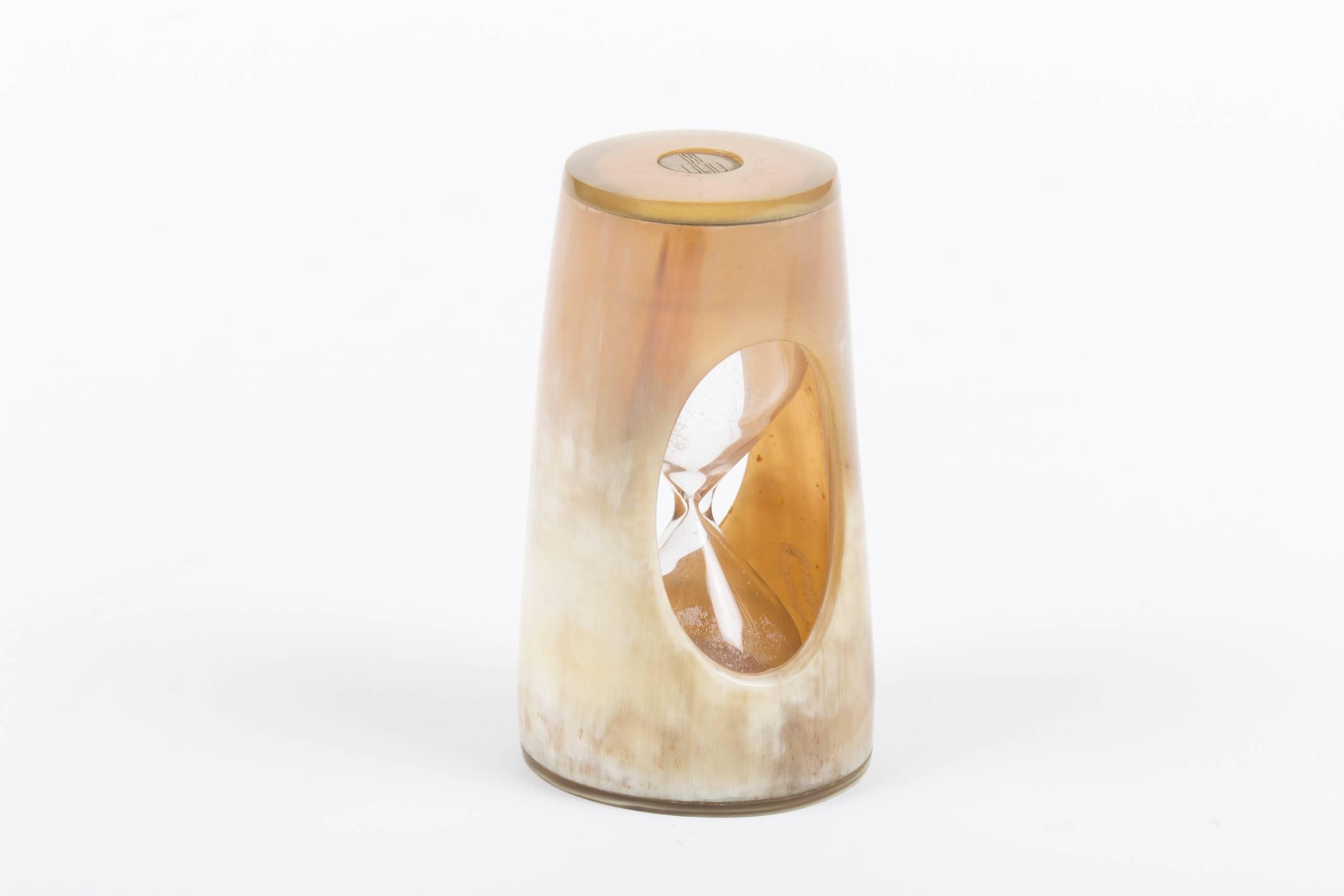 Mid-Century Modern Rare Auböck Horn Sandglass or Hourglass For Sale