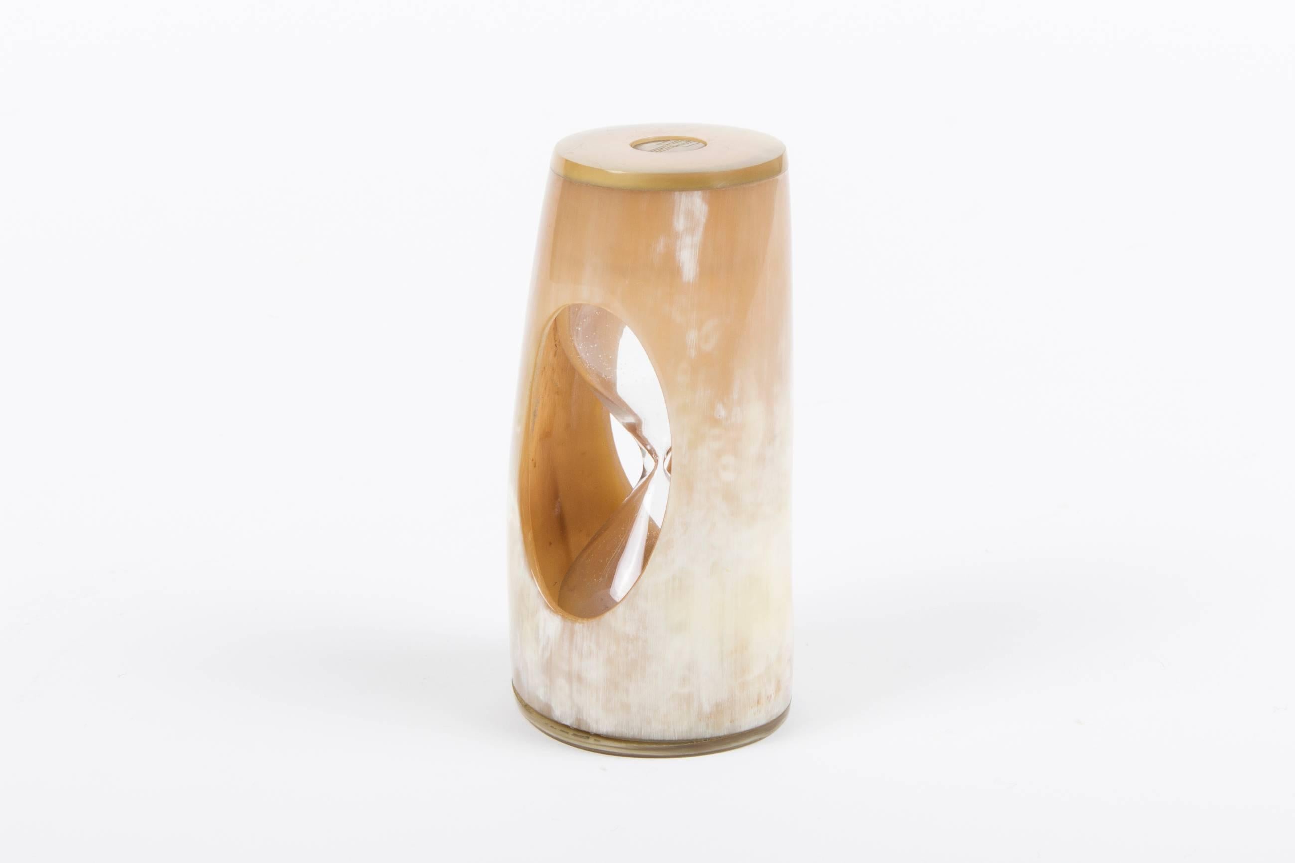 Mid-20th Century Rare Auböck Horn Sandglass or Hourglass  For Sale