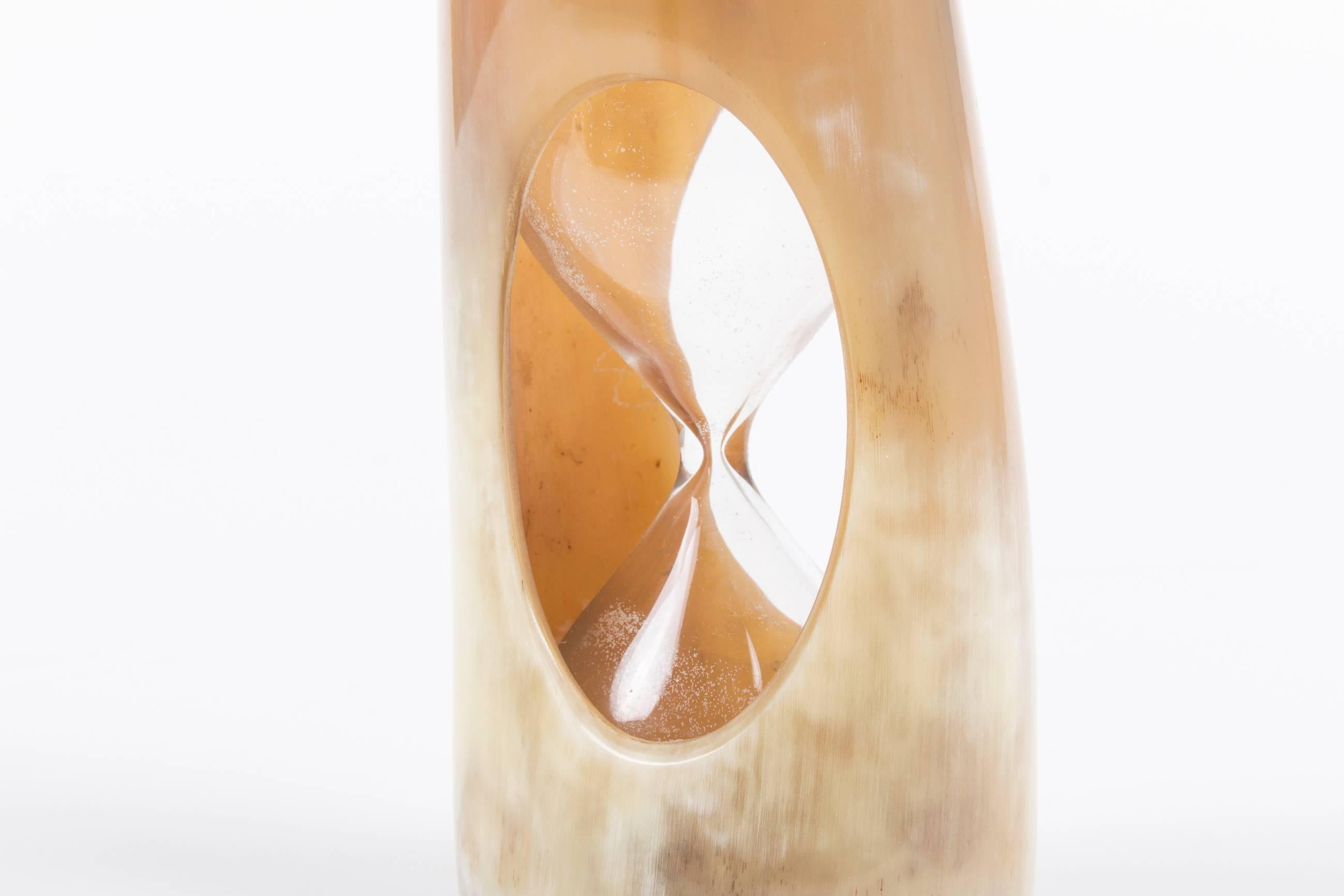 Austrian Rare Auböck Horn Sandglass or Hourglass  For Sale