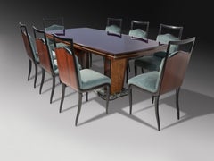 Italian Mid-Century Dassi-Buffa Dining Set, Table and Chairs, Italy, 1950s
