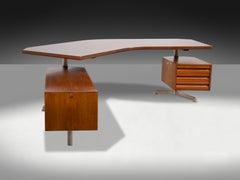 Escritorio esquinero ejecutivo T96 de Osvaldo Borsani para Tecno, Italia, 1958
