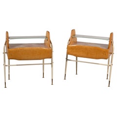 Pair of Silvio Cavatorta Nightstands with Ivory Legs, Italy, 1950s