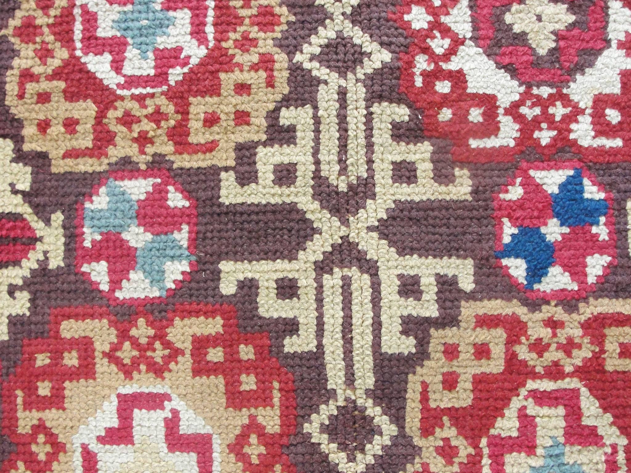 Elizabethan Antique Savoriness English Carpet, 8' x 11' For Sale