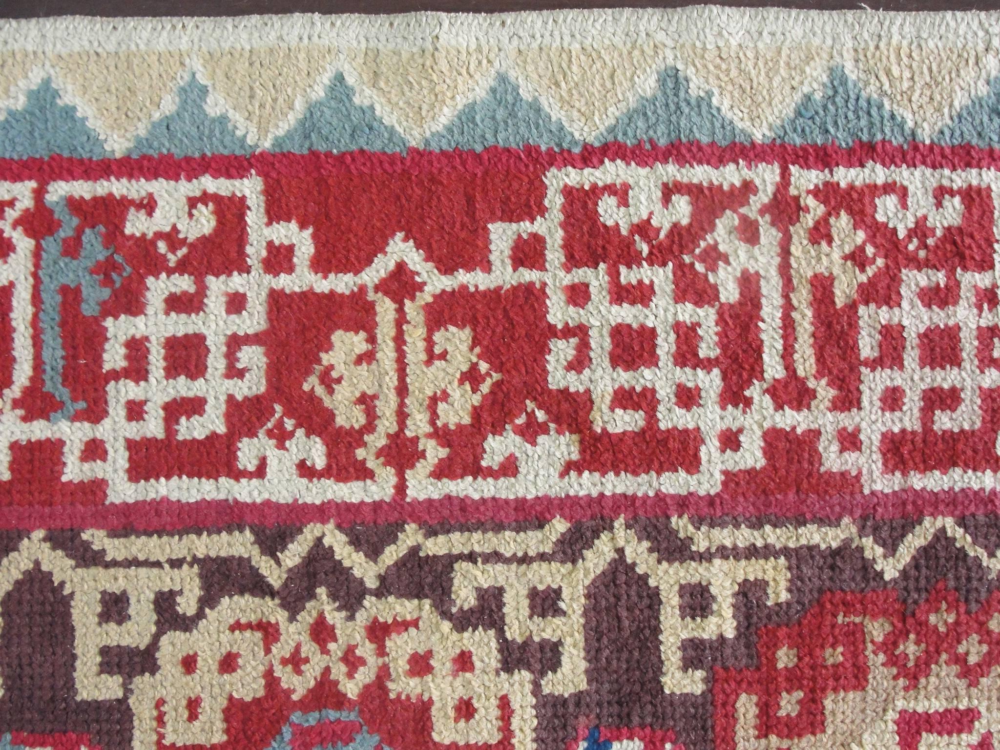 20th Century Antique Savoriness English Carpet, 8' x 11' For Sale