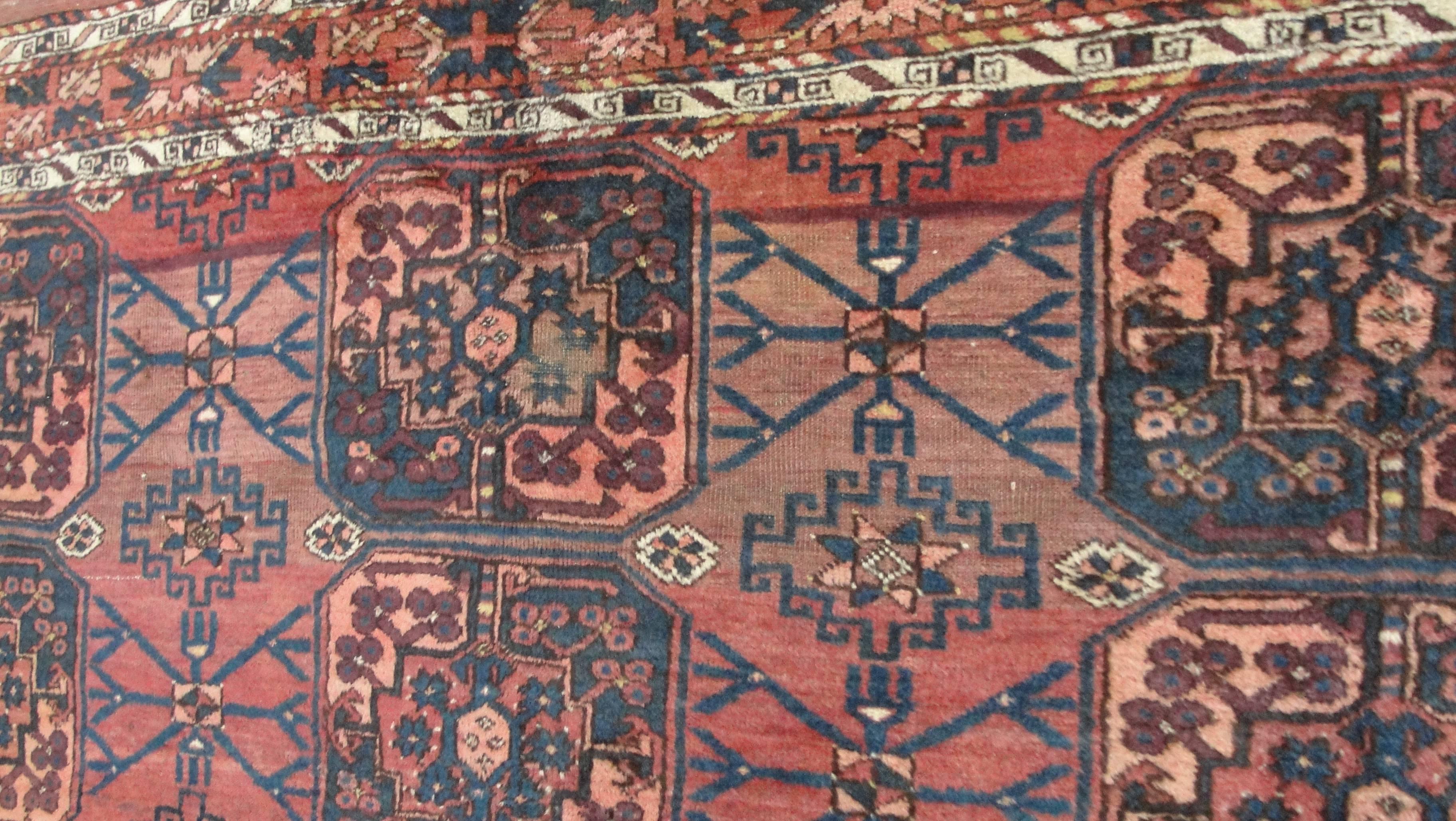 Antique Turkoman Ersari Carpet 1