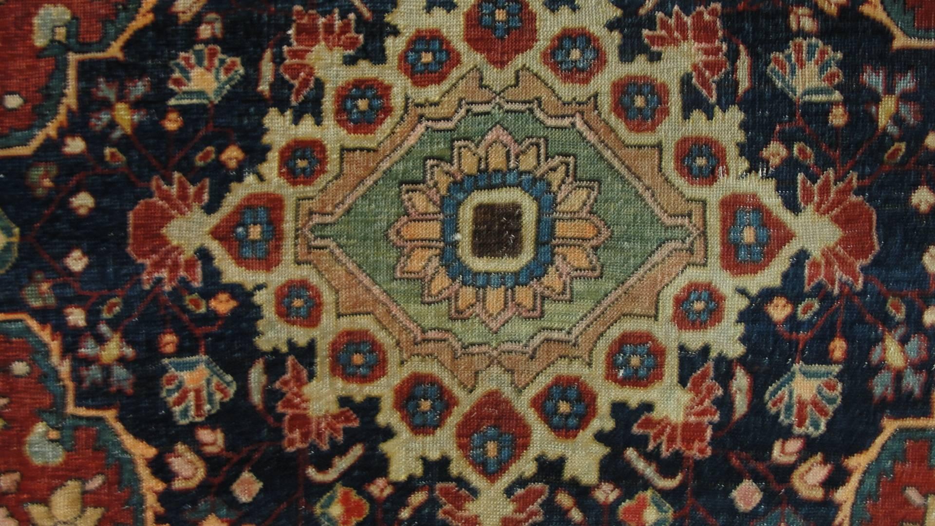 Sarouk Farahan Antique Feraghan Sarouk Rug, circa 1880 For Sale