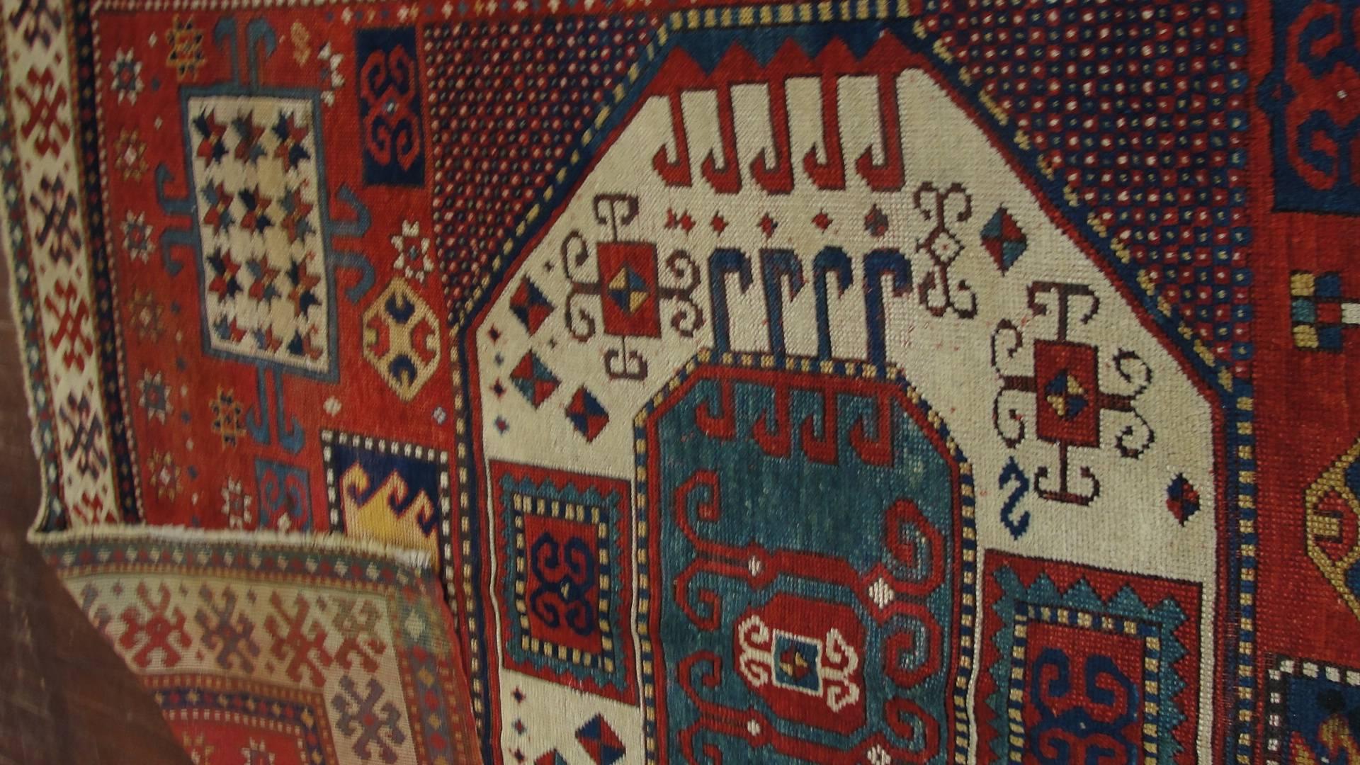 Hand-Woven Antique Karachop Kazak Rug, 5'6