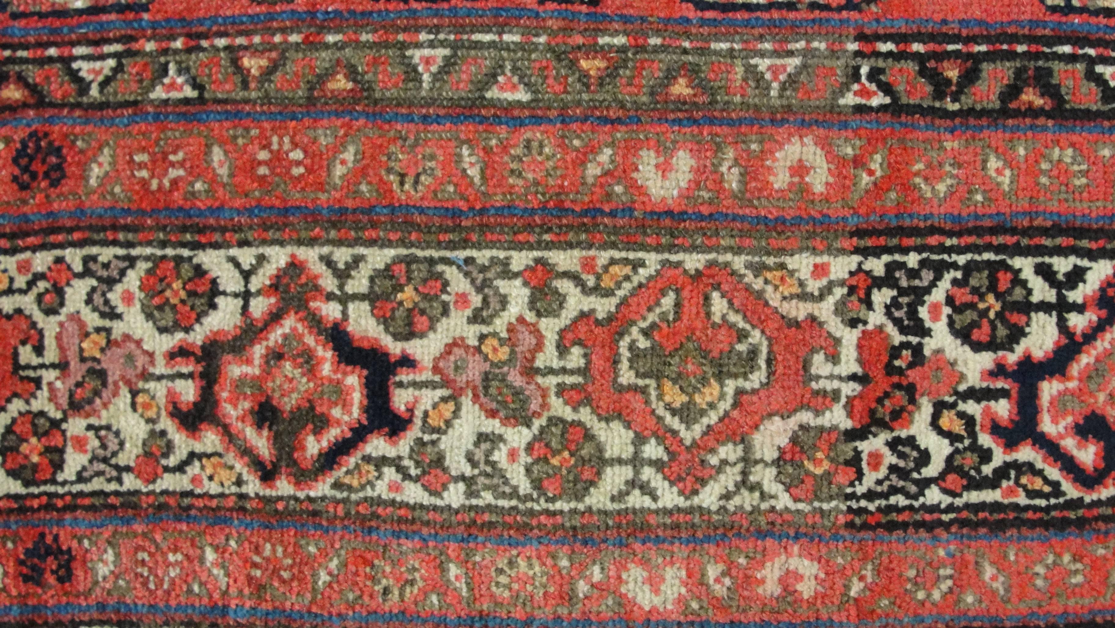 Hand-Woven Antique Persian Malayer Gallery Carpet For Sale
