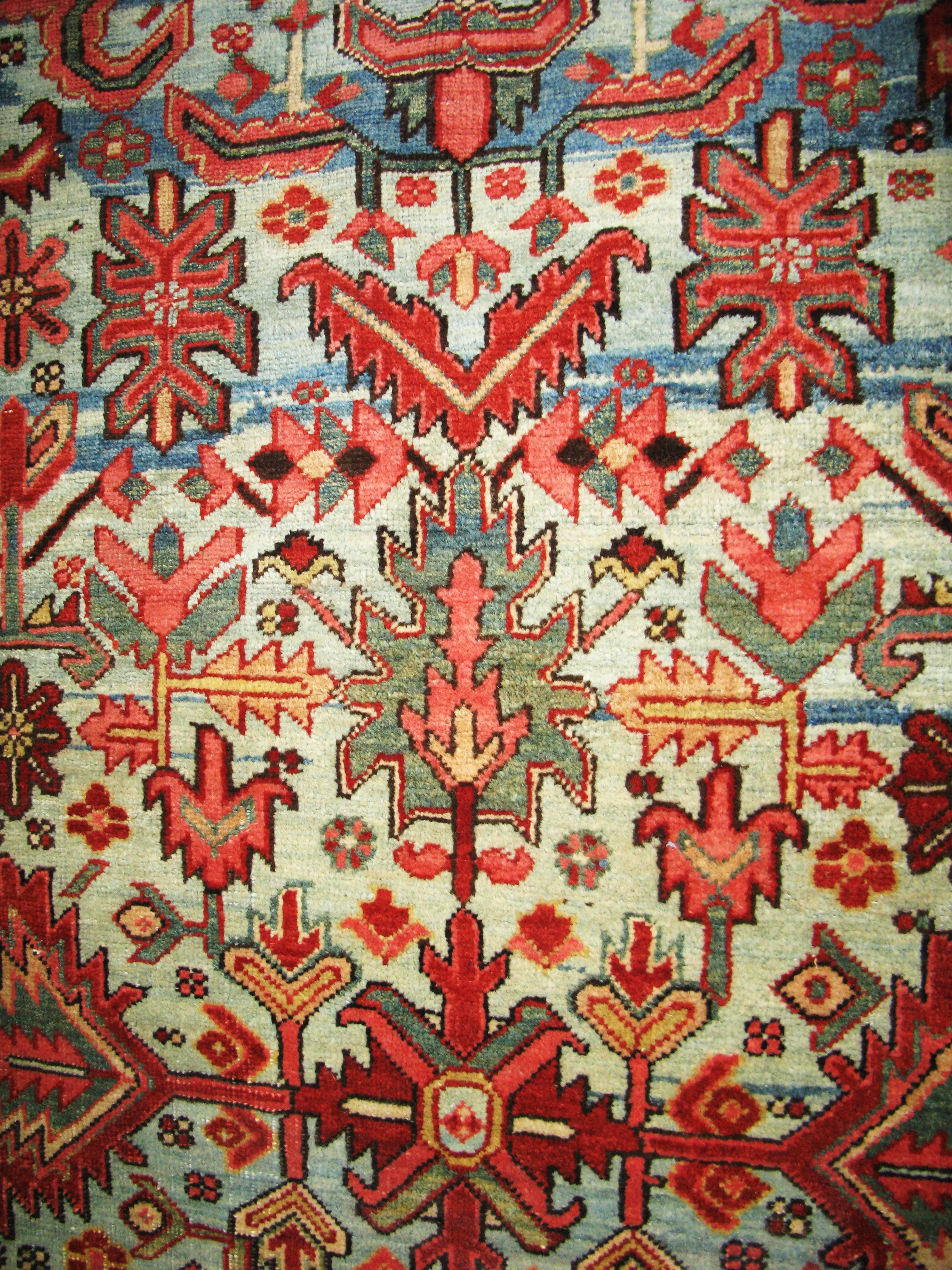 Antiker persischer Heriz/ Serapi-Teppich (Handgewebt) im Angebot