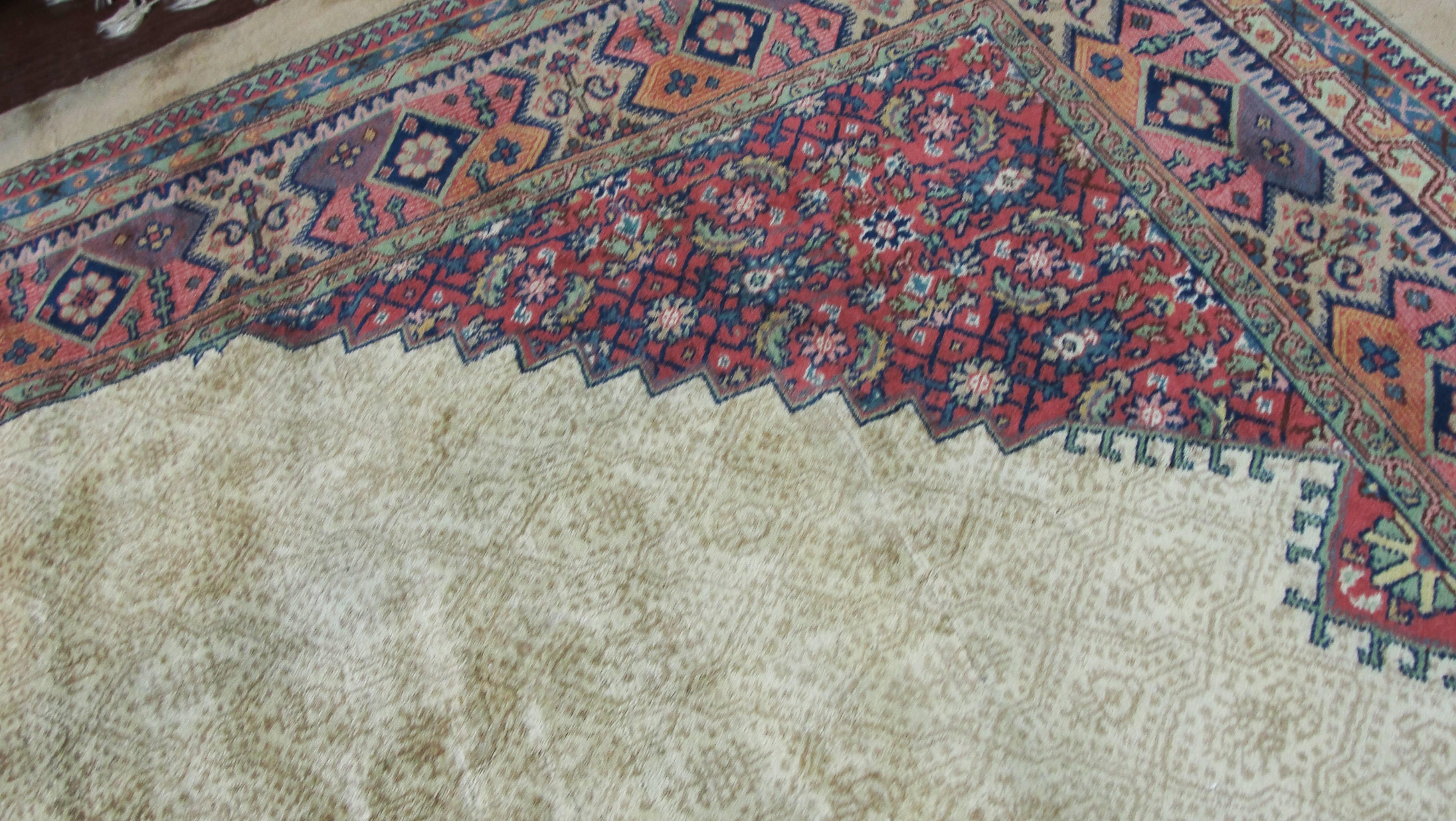 19th Century Antique Turkish Serab Carpet
