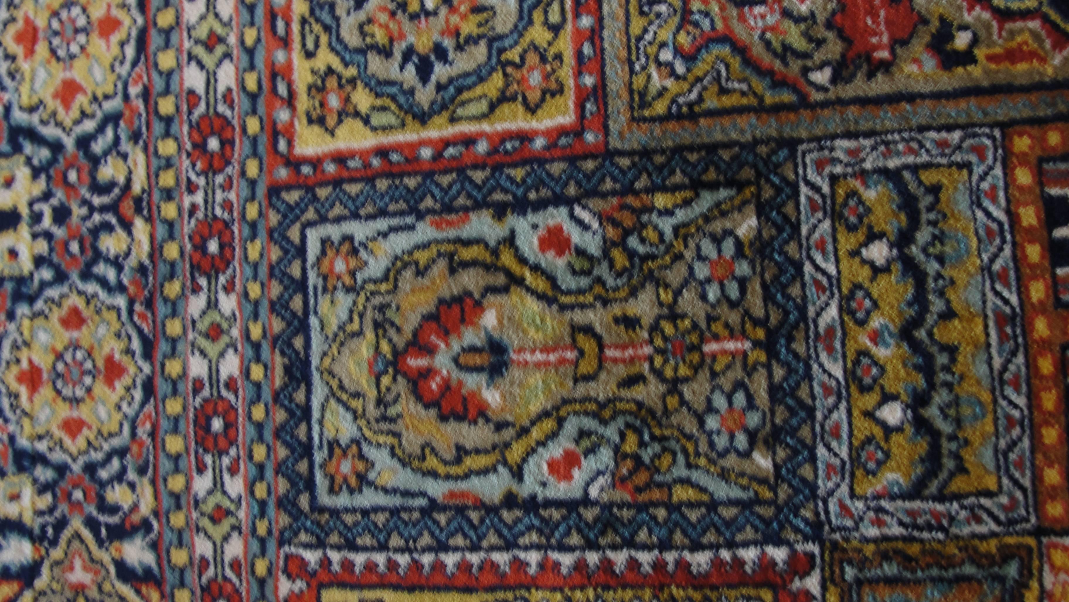 Vintage Silk Turkish Rug 2