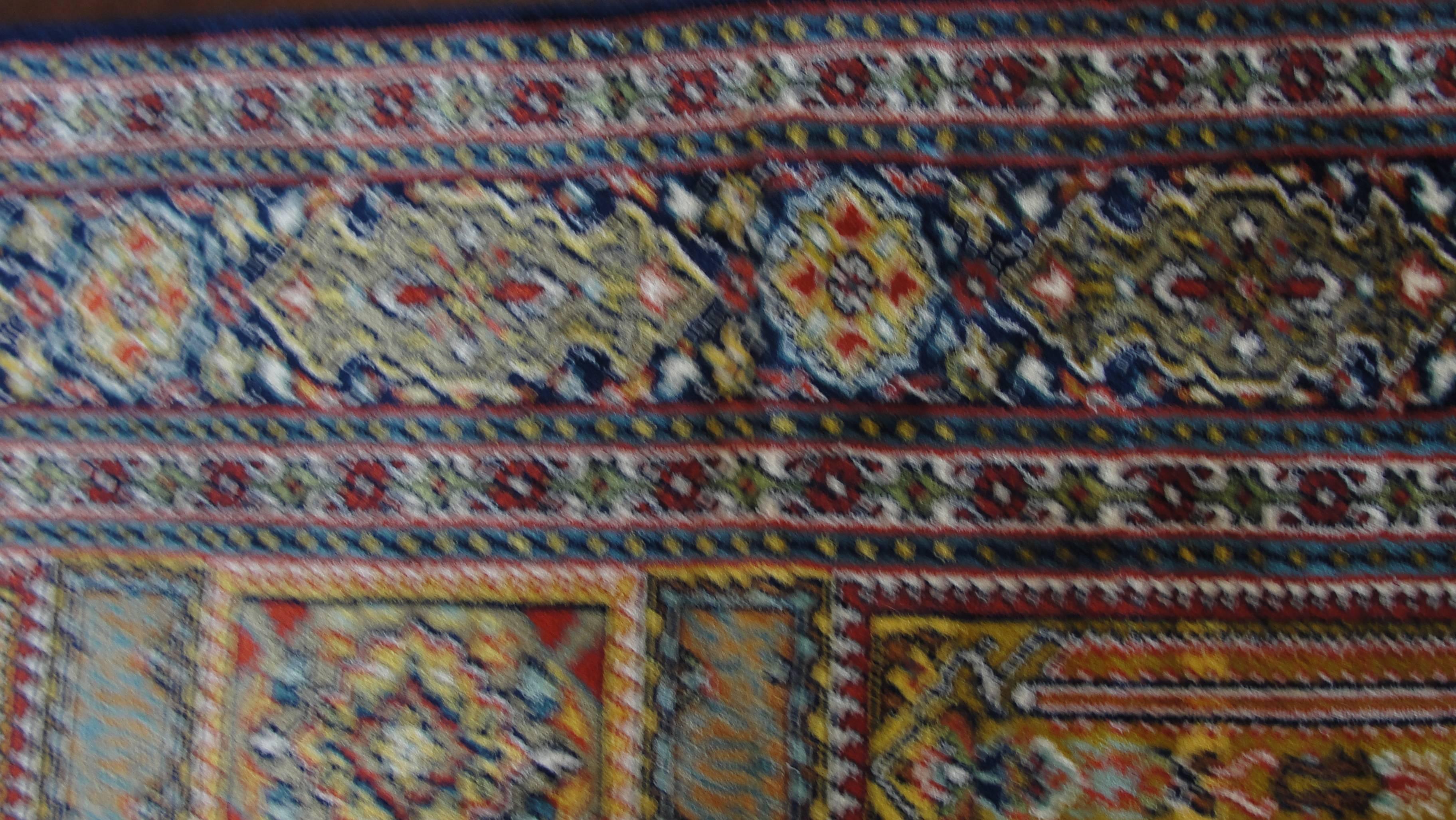 Vintage Silk Turkish Rug In Excellent Condition In Evanston, IL