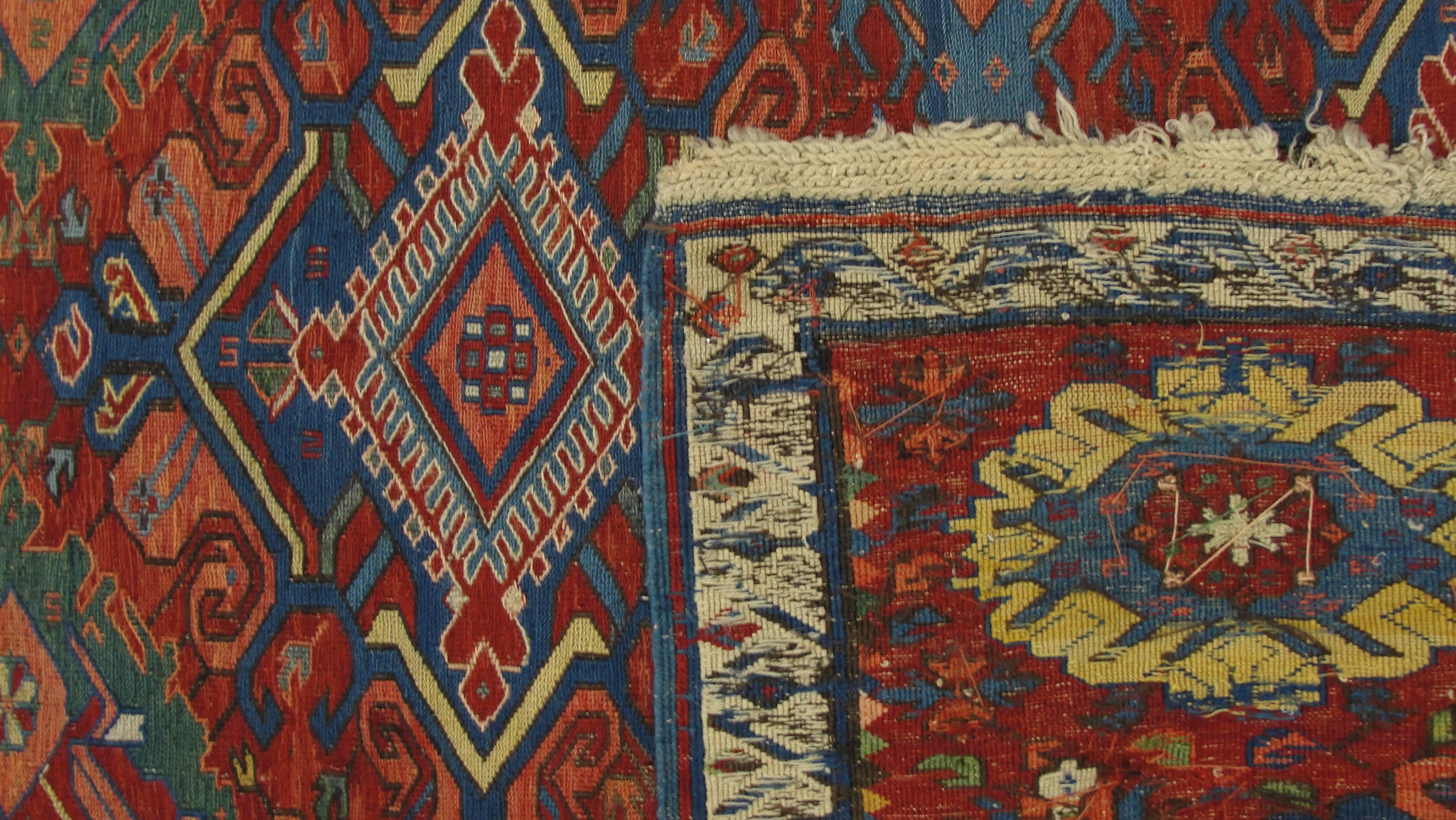 Sumak Tapis Kilim caucasien ancien Soumak en vente