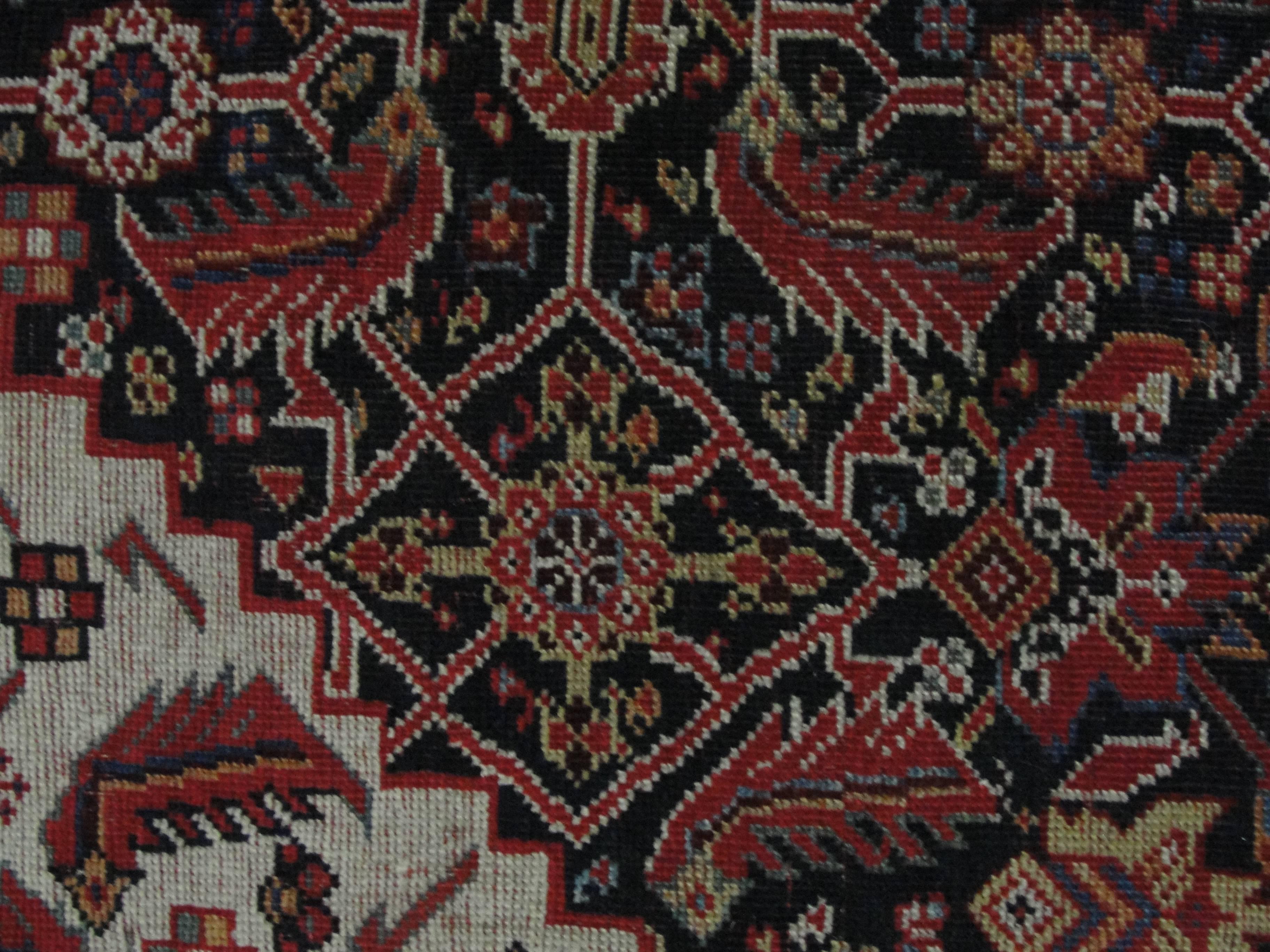 Late 19th Century  Antique Persian Qashqai Rug, Fine For Sale