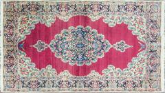 Antique Persian Laver Kerman Rug