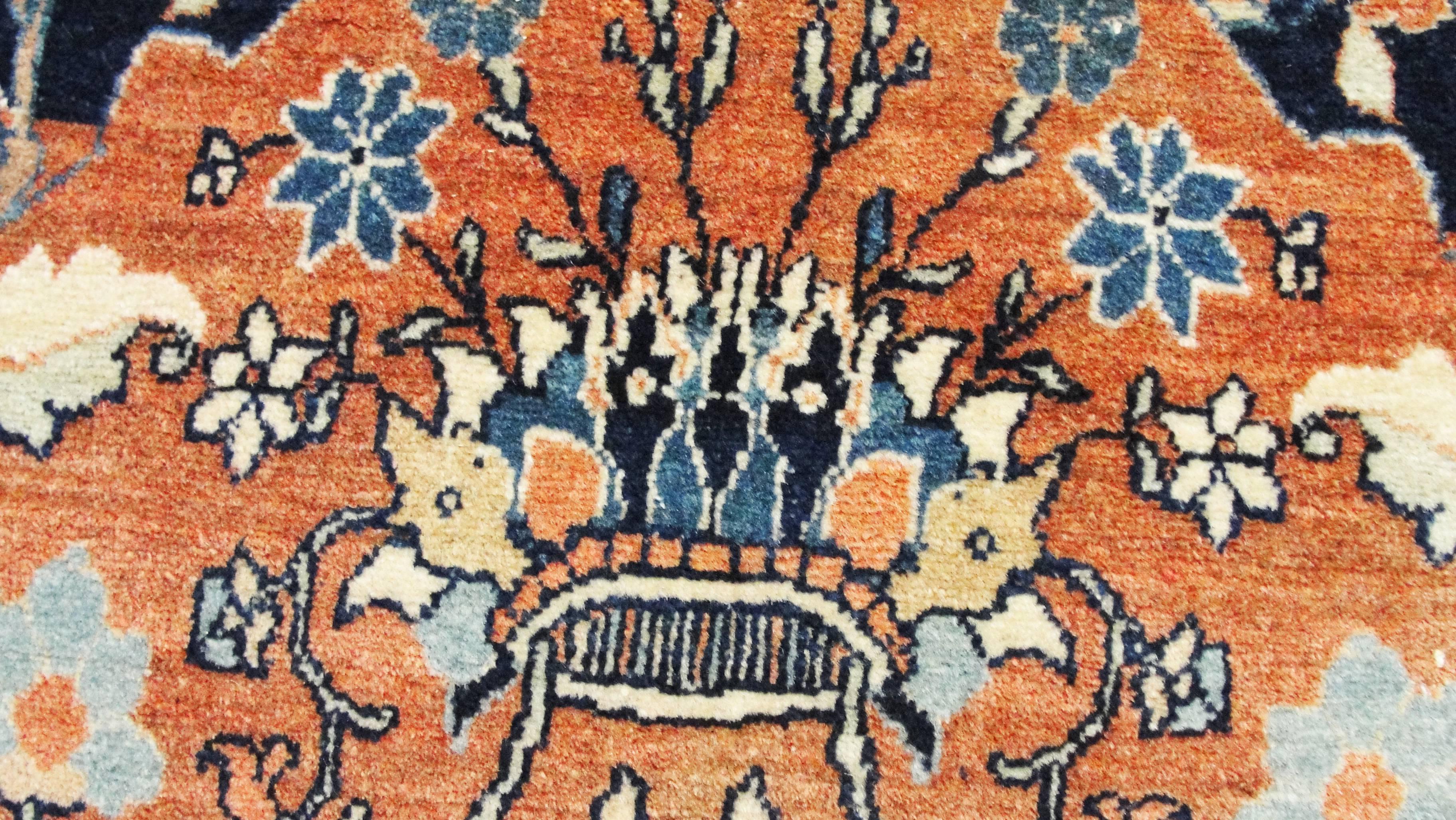 Antiker persischer Täbriz-Teppich (Tabriz) im Angebot