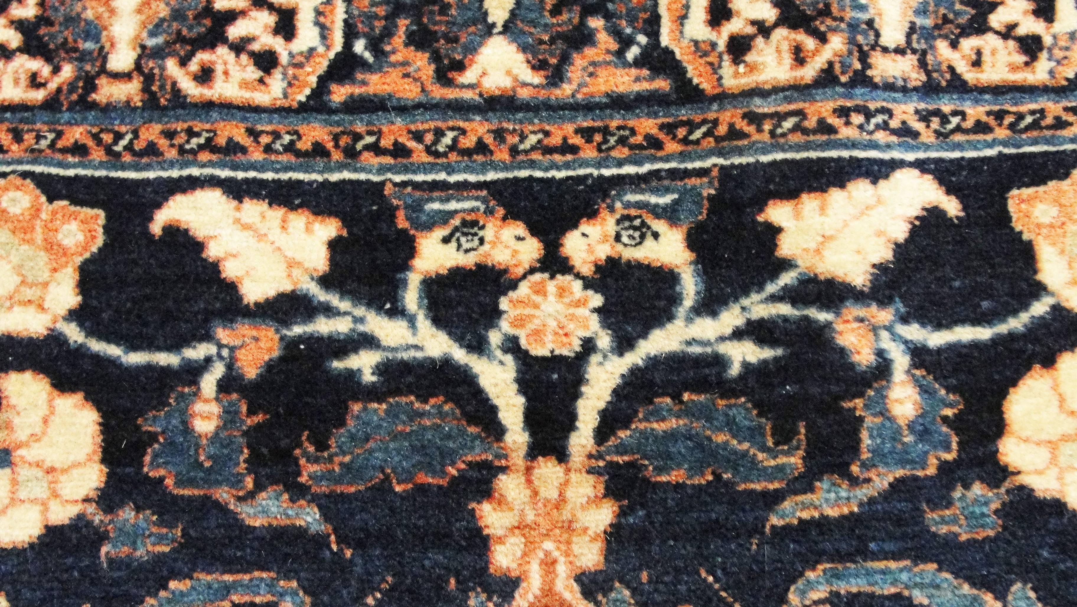 Antiker persischer Täbriz-Teppich im Zustand „Hervorragend“ im Angebot in Evanston, IL