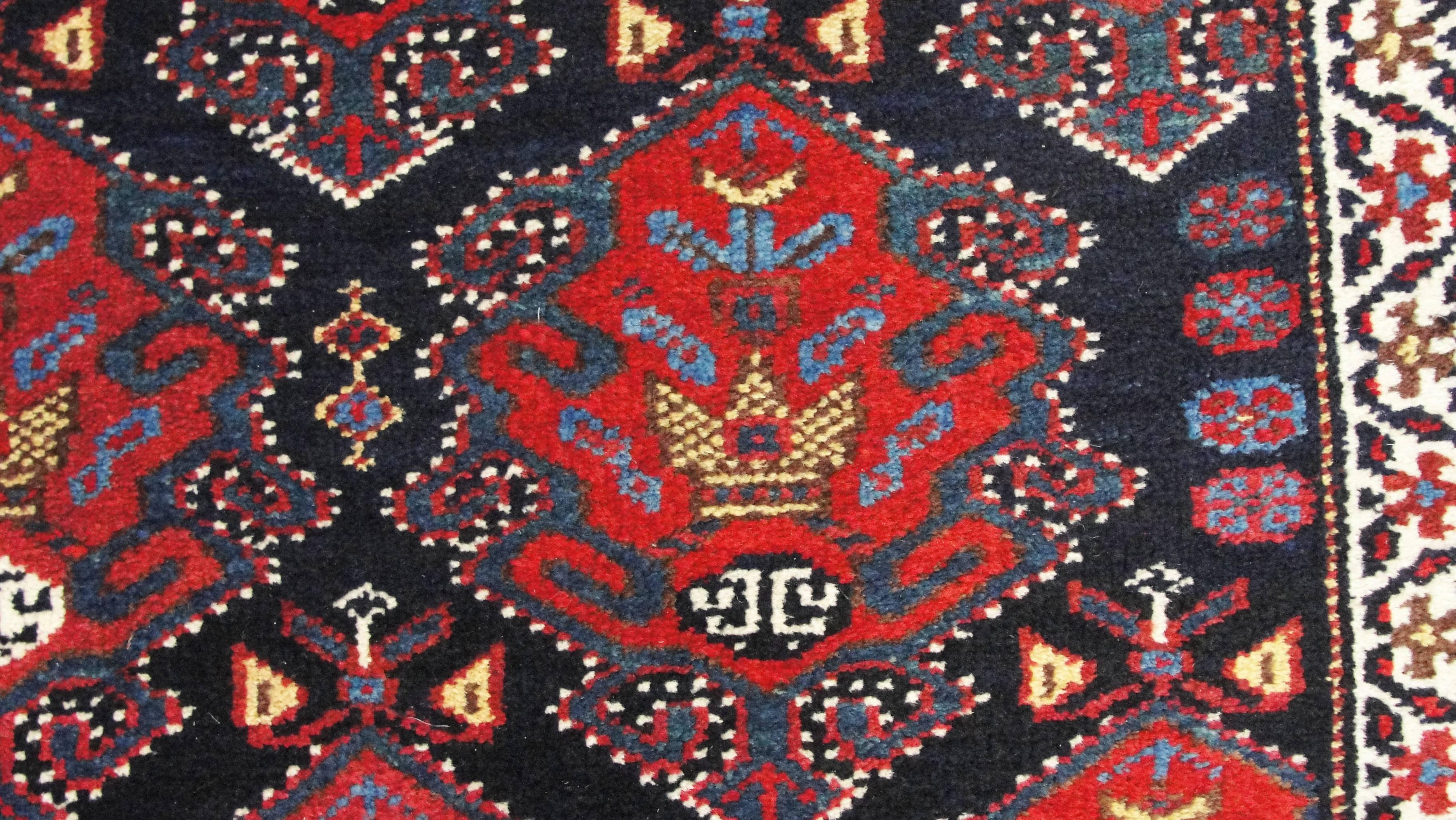 Early 20th Century Stoning Kurd Gerous Rug For Sale