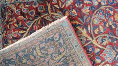 Antique Three of Life Manchester Kashan Rug, 3' x 4'10"