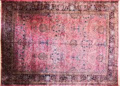 Antique Persian Mohajeran Sarouk Carpet,  11'8" x 16'3"