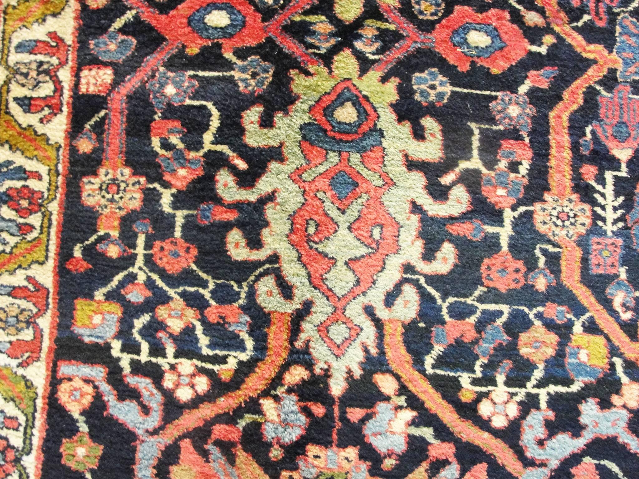  Antique Persian Bidjar Carpet, 9'4