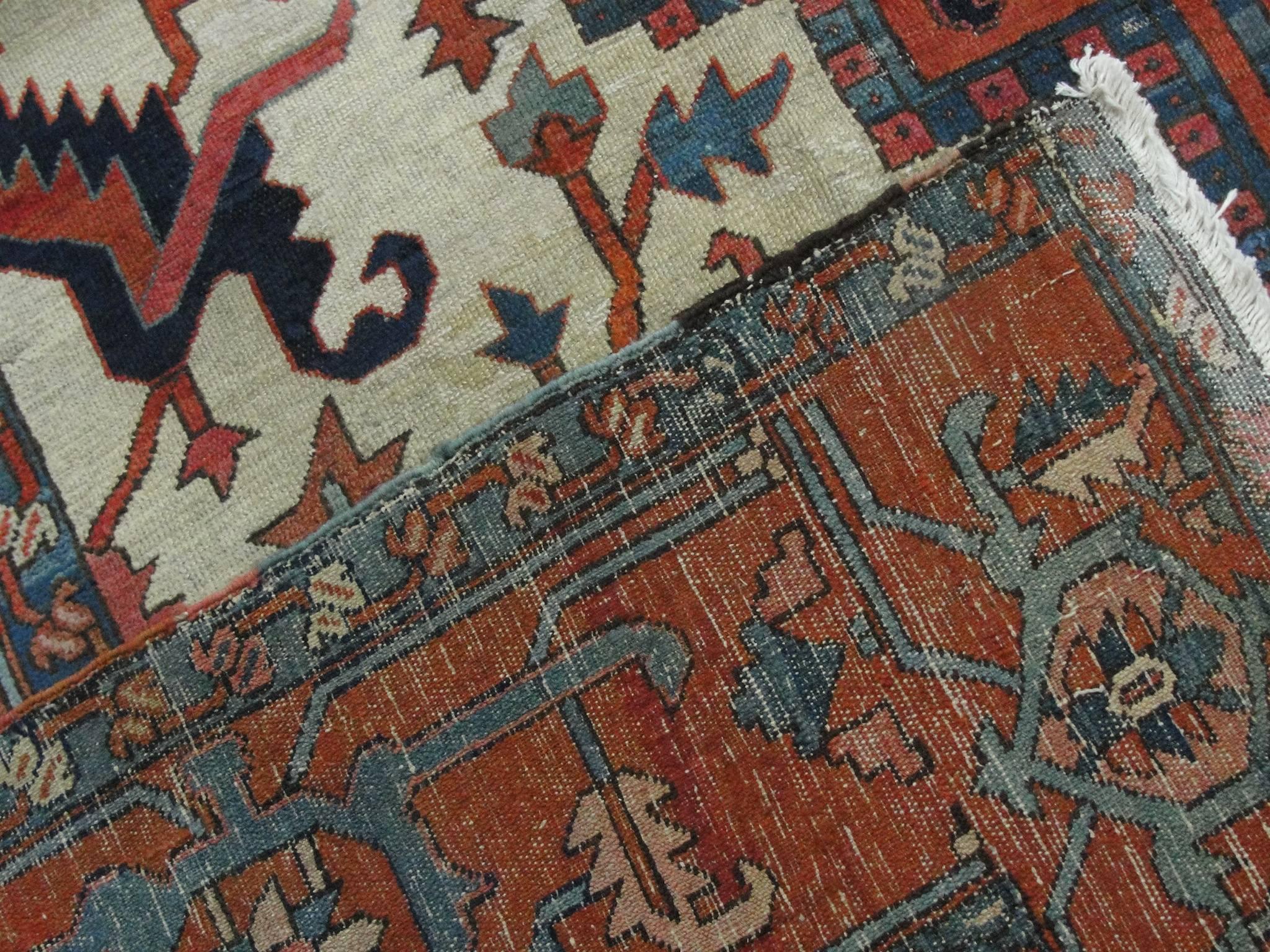 Persian Amazing Large Antique Serapi Carpet