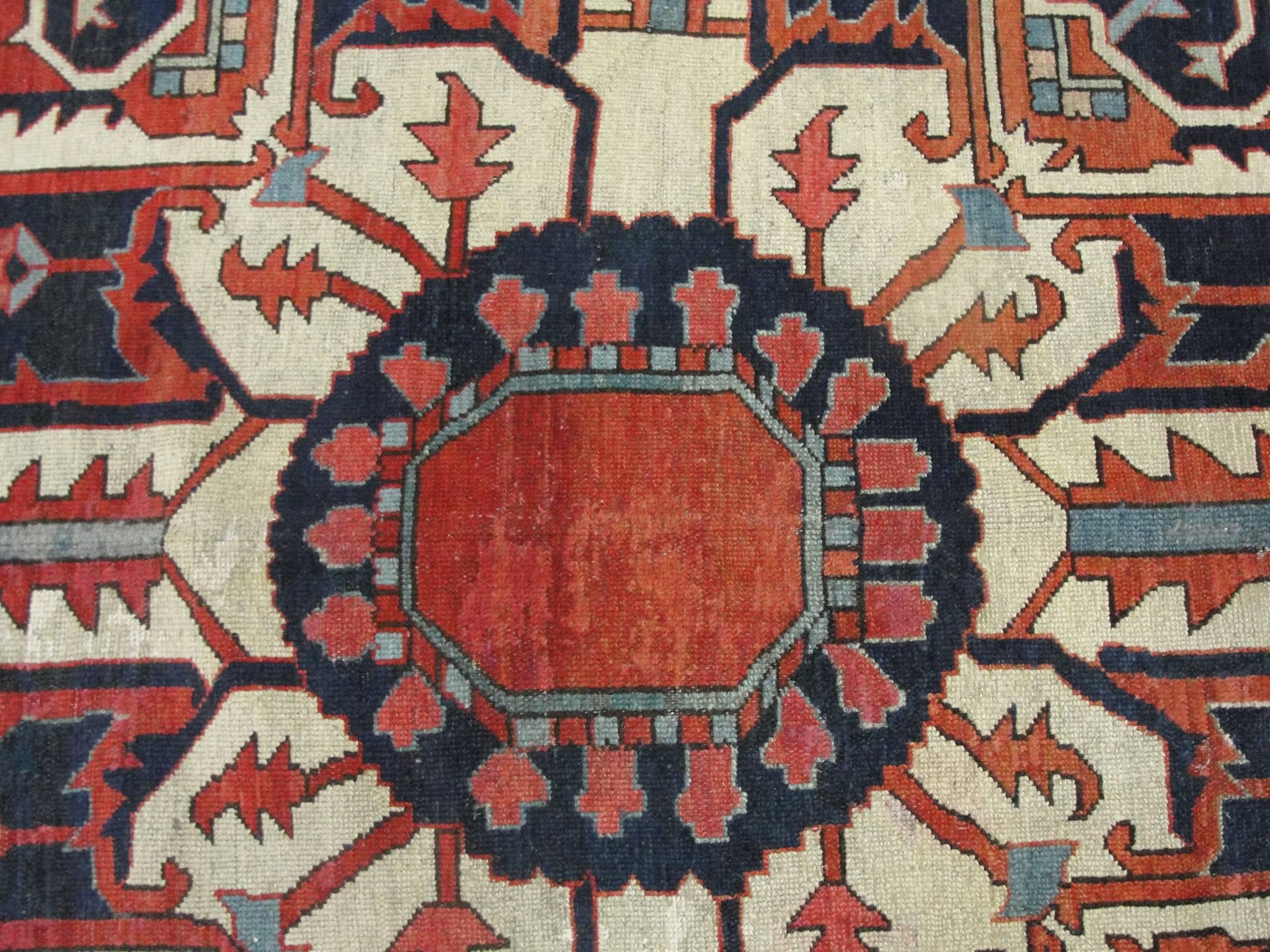 Hand-Woven Amazing Large Antique Serapi Carpet