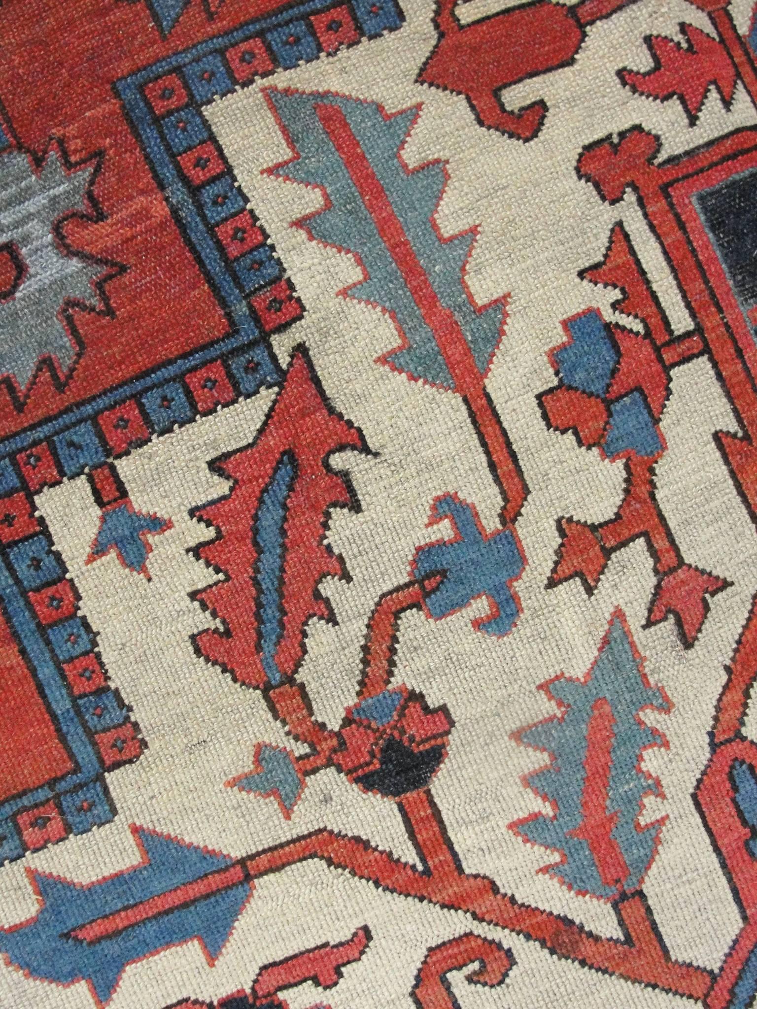 Late 19th Century Amazing Large Antique Serapi Carpet