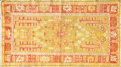 Antique Turkish Oushak Tree-of-Life Rug, Western Anatolia, Circa 1900