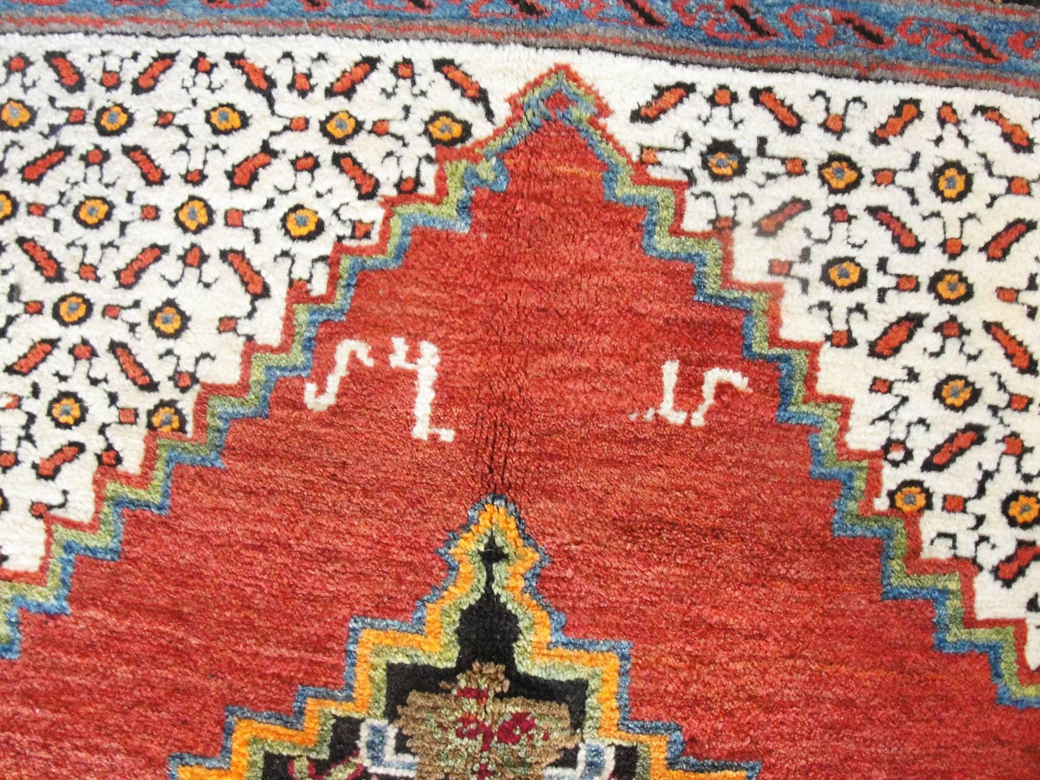 Wool  Antique Karabagh/Caucasian Rug, 4'8