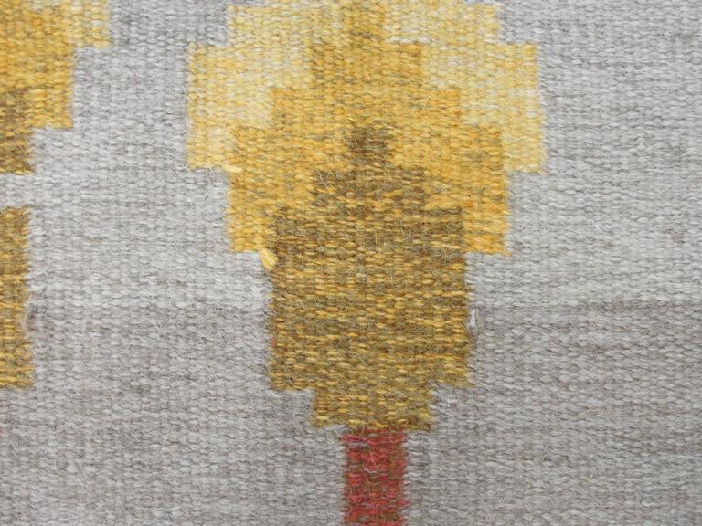 Artful Vintage Swedish Kilim, Rug at 1stDibs