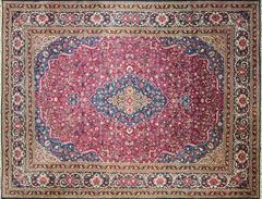 Fine Antique Dabir Kashan, Unusual Color