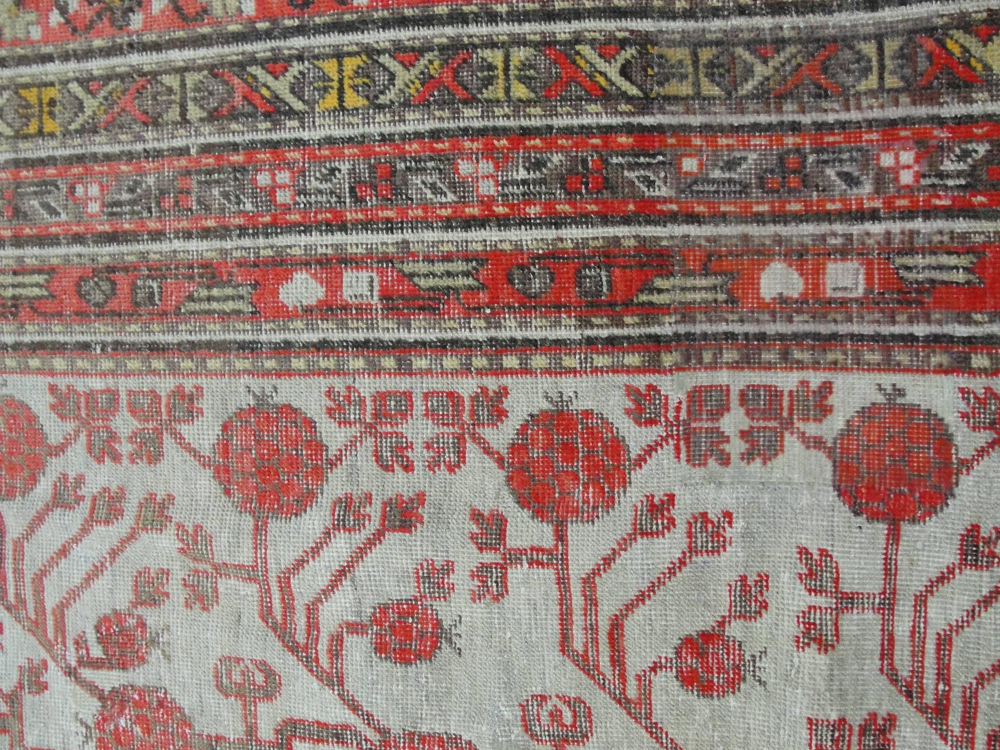  Antique Khotan Long Carpet, 6'4