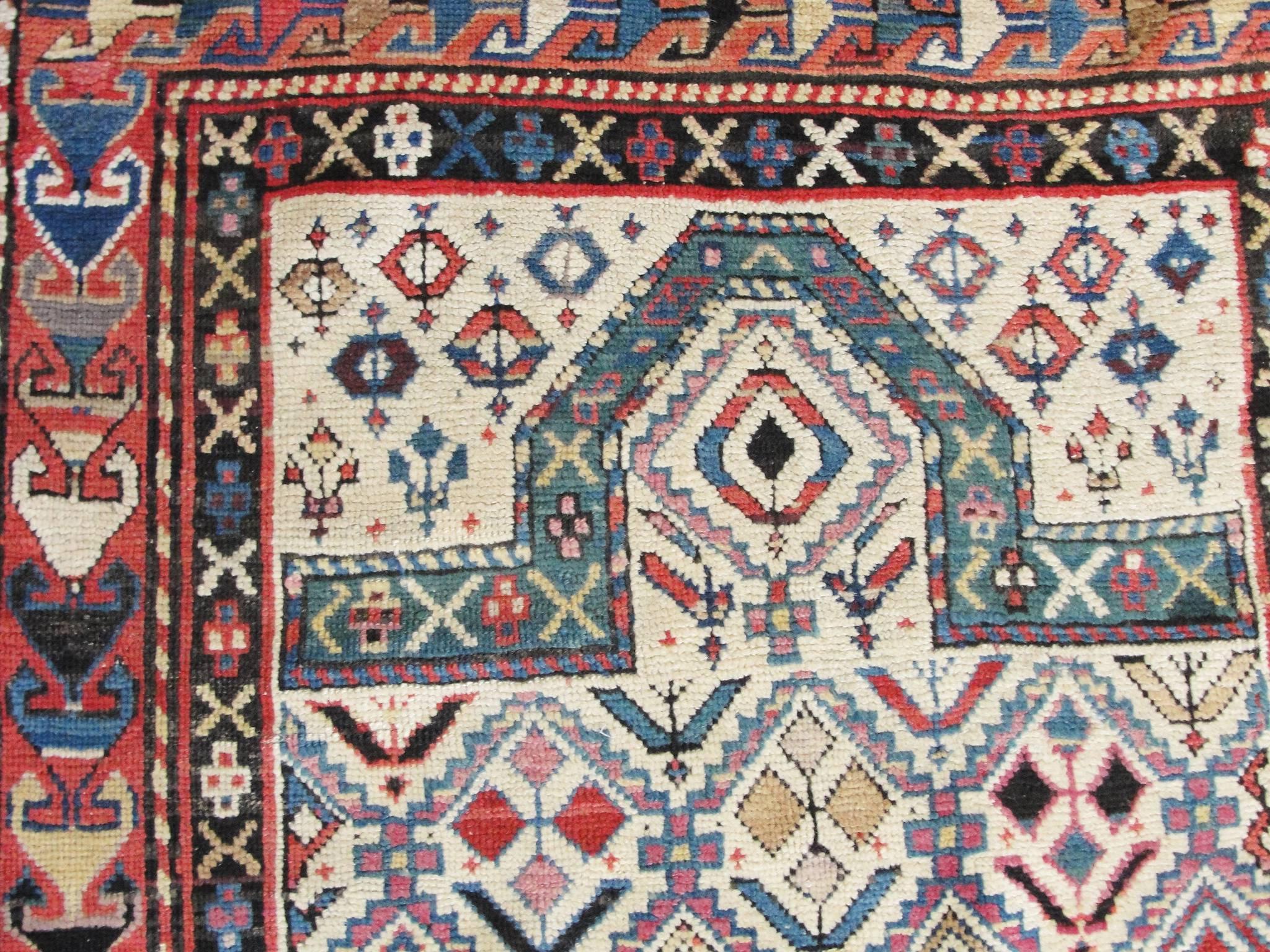 Kazak Antique Shirvan/Caucasian Rug For Sale